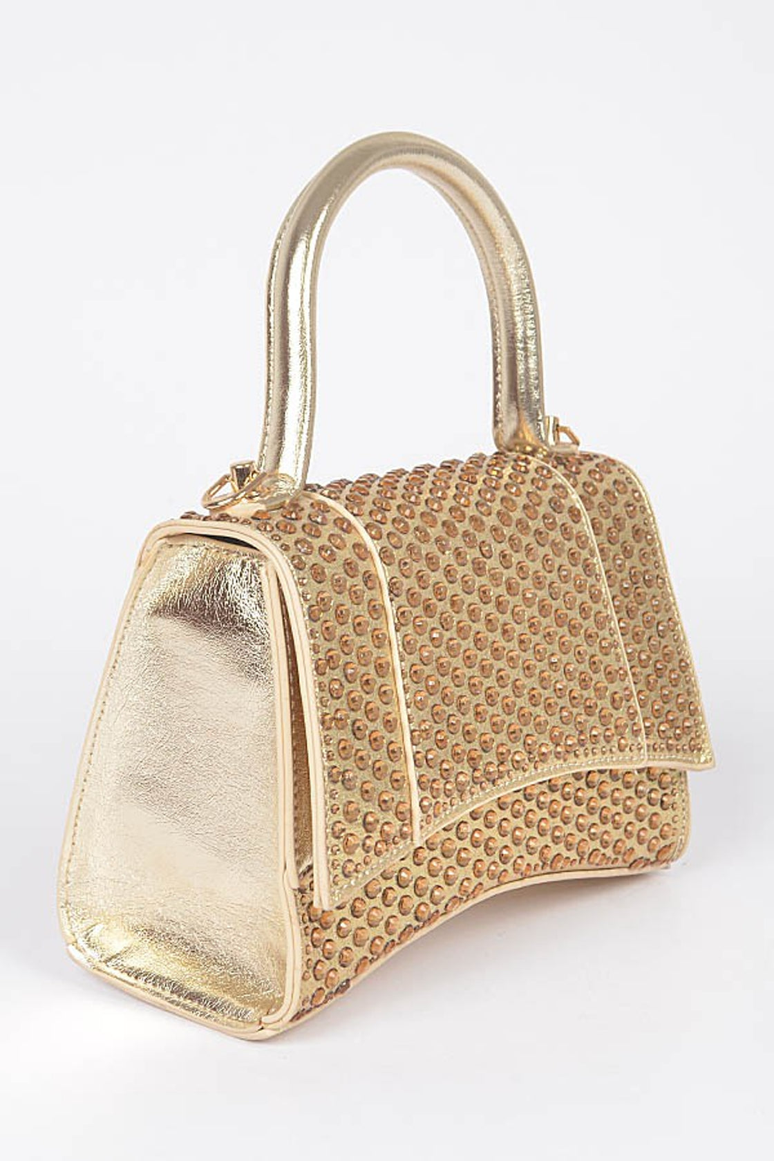 Metallic Rhinestone Purse