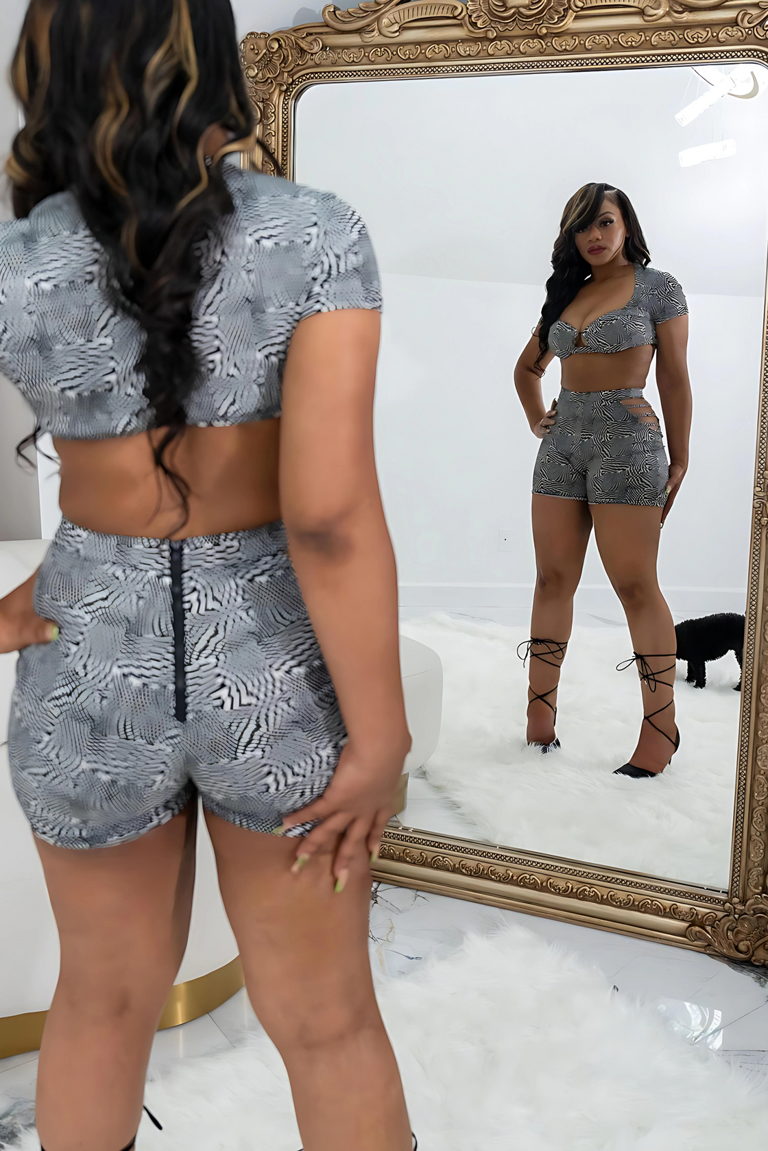 2-Piece Biker Short Set