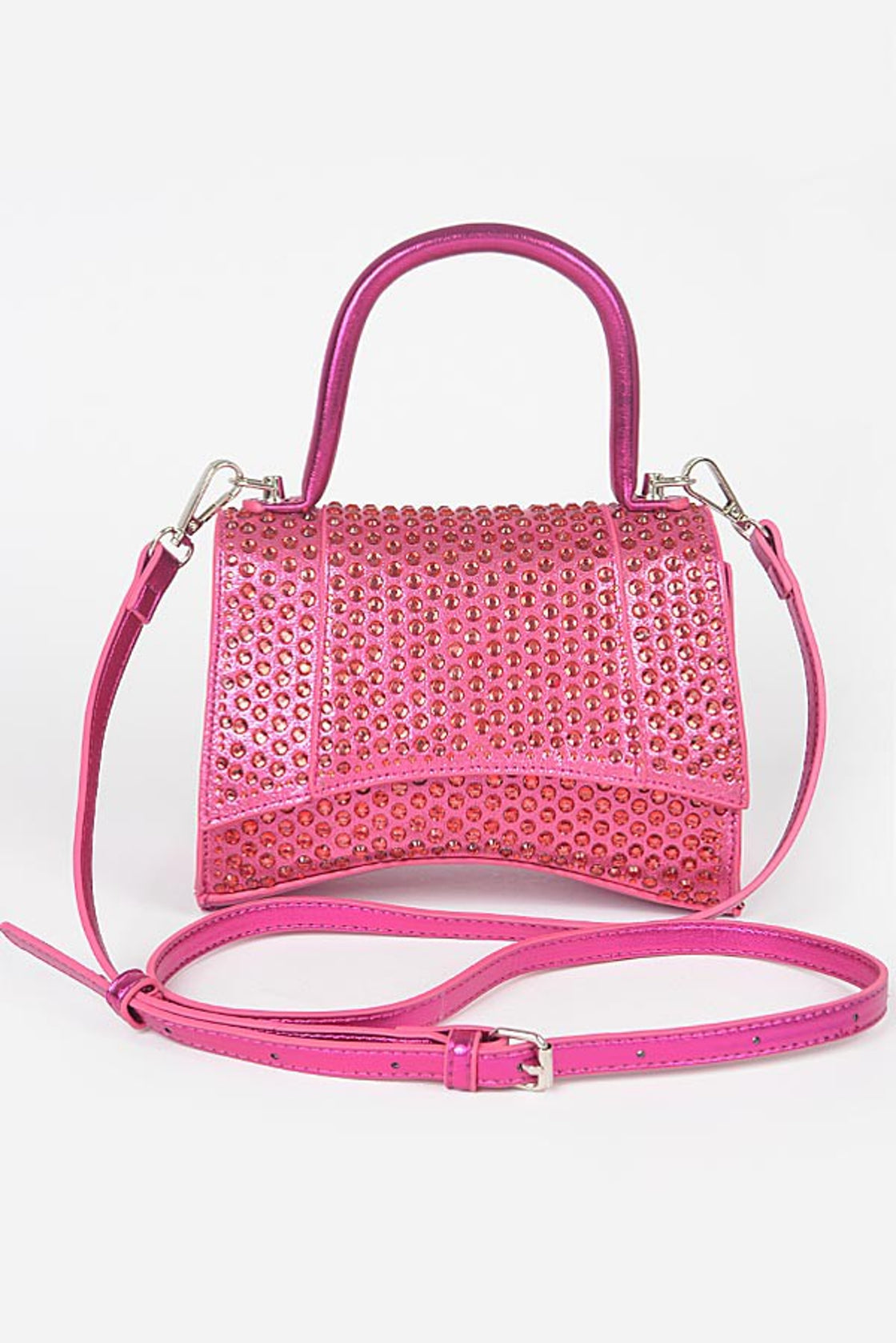 Metallic Rhinestone Purse