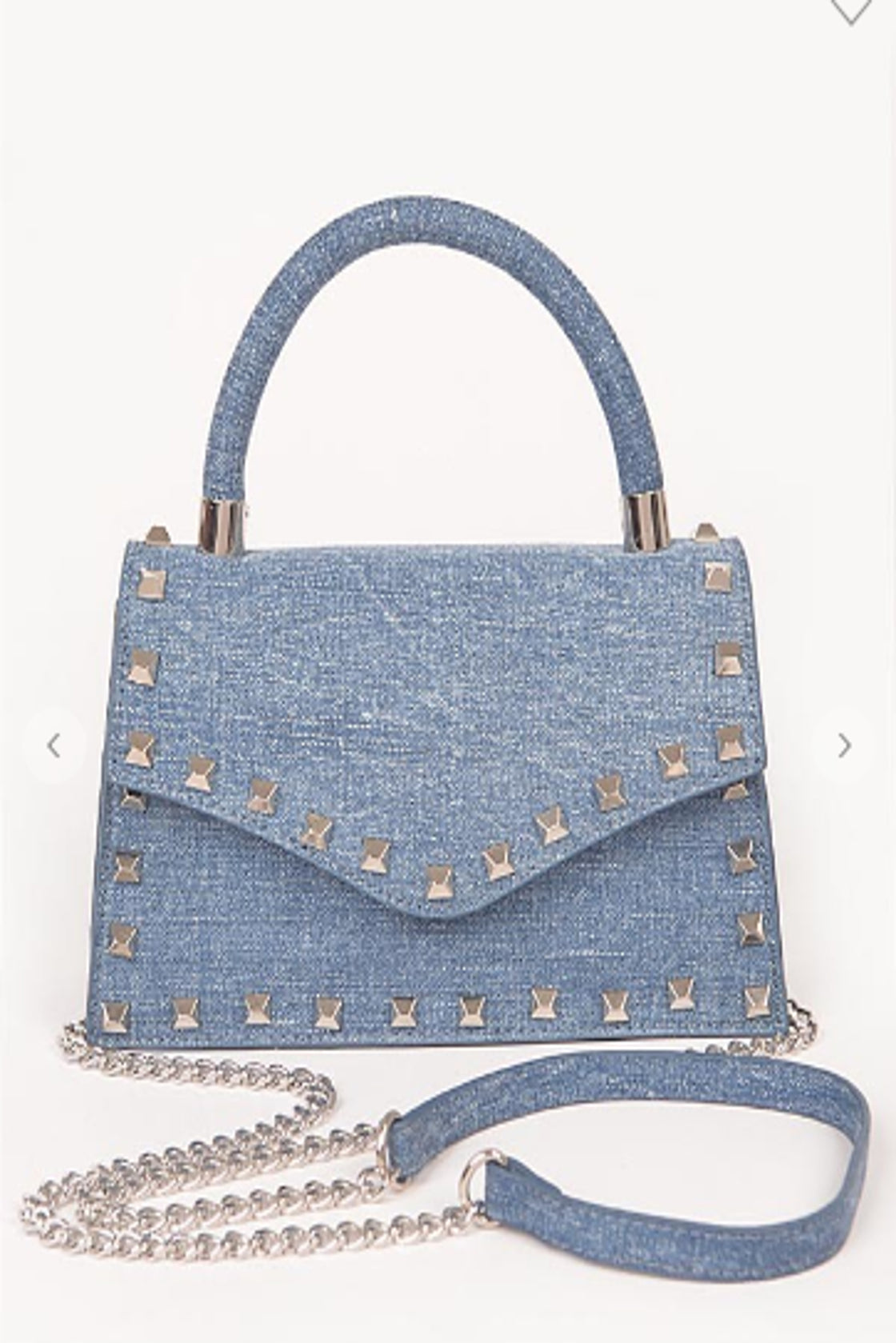 Denim Studded Purse